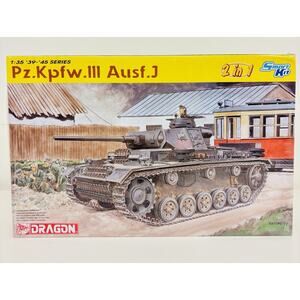 Dragon 2n1 Pz.Kpfw.III Ausf.J 1:35 Plastic Model Kit 6394 New Sealed
